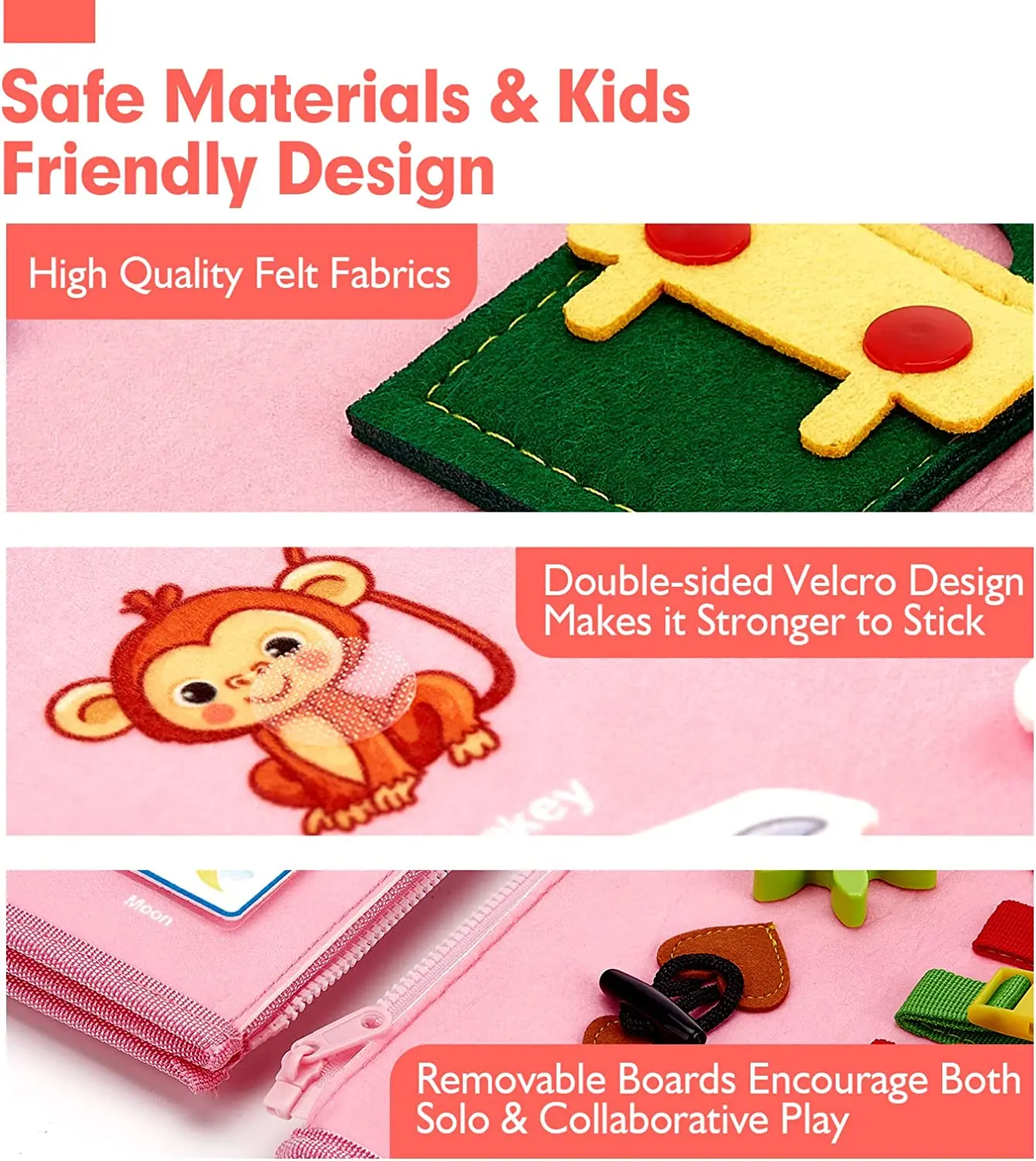 Montessori Busy Board For Toddlers Alphabet And Number Learning_voghion.com