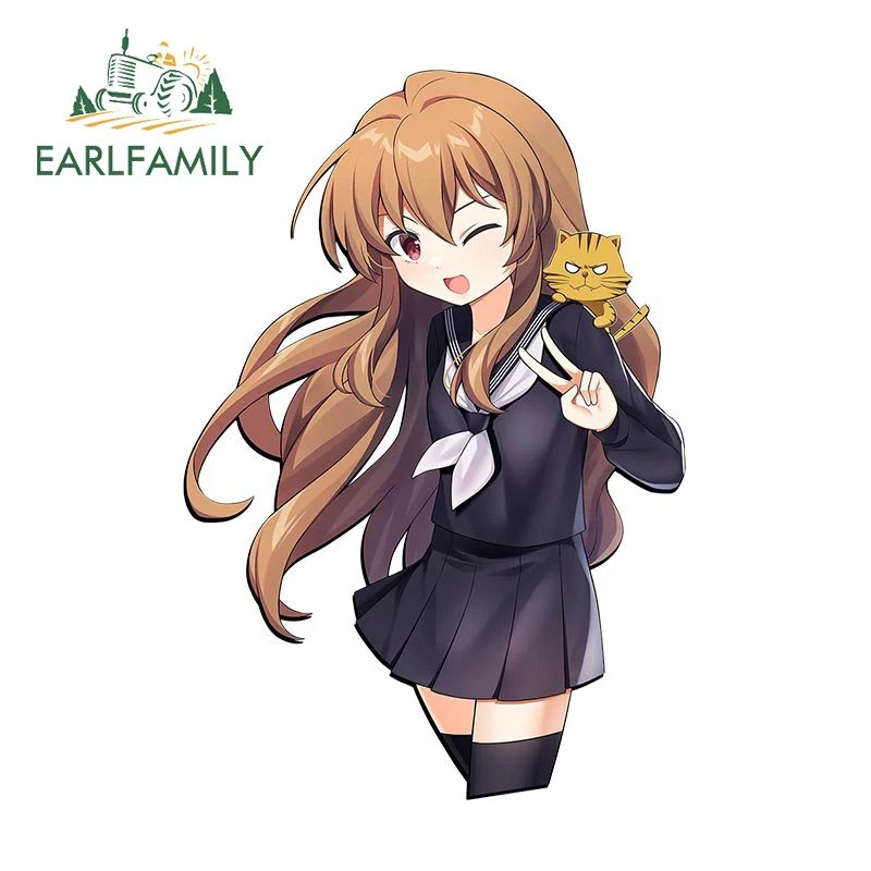 

Автомобильные наклейки EARLFAMILY 13 см x 9 см для тайги Toradora модные аниме наклейки на окклюзию царапины простые креативные автомобильные товары