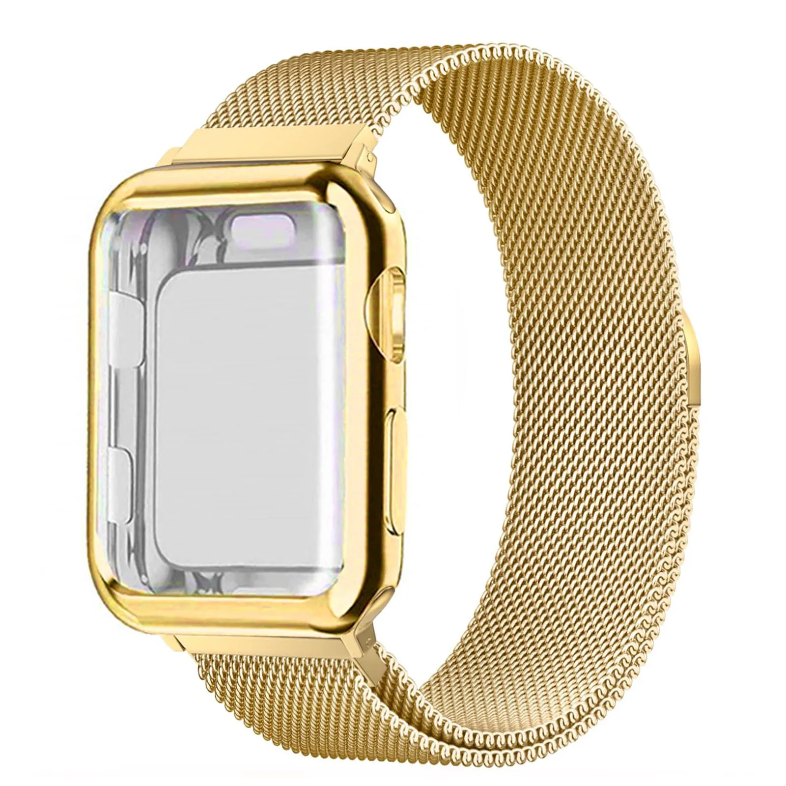 Premium TPU Protective Case with Milanese Loop Bracelet