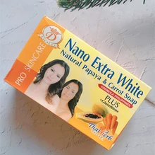 

Nano Extra White Natural Papaya & Carrot Soap