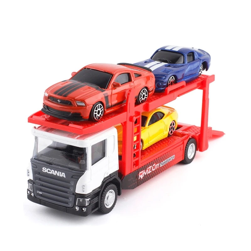 1/64 M2マシーン トレーラー&積載車2セット！（4台セット）④ 1/64 M2マシーン トレーラー&積載車2セット！（4台セット）④