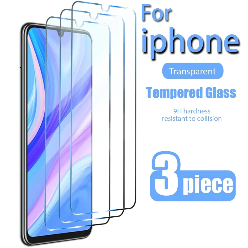 Взрывозащищенная закаленная Защитная пленка для экрана iPhone SE 5 5S 6 6S 7 8 Plus X XS XR 11 12 13