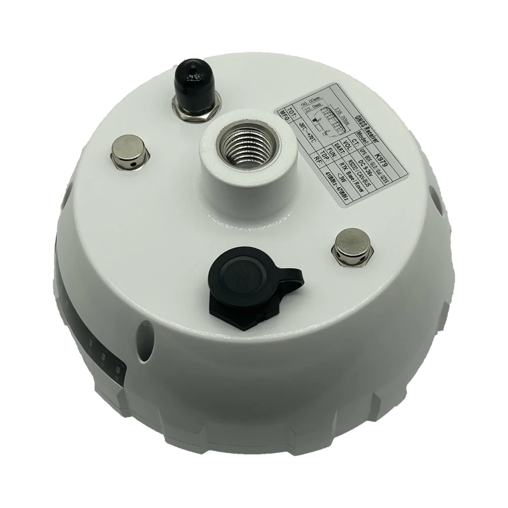 GNSS RTK 베이스 및 로버 수신기, GPS 모듈 안테나, 블루투스 5.0, 433mhz 라디오, 2w, 10km, USB 방수 IP67