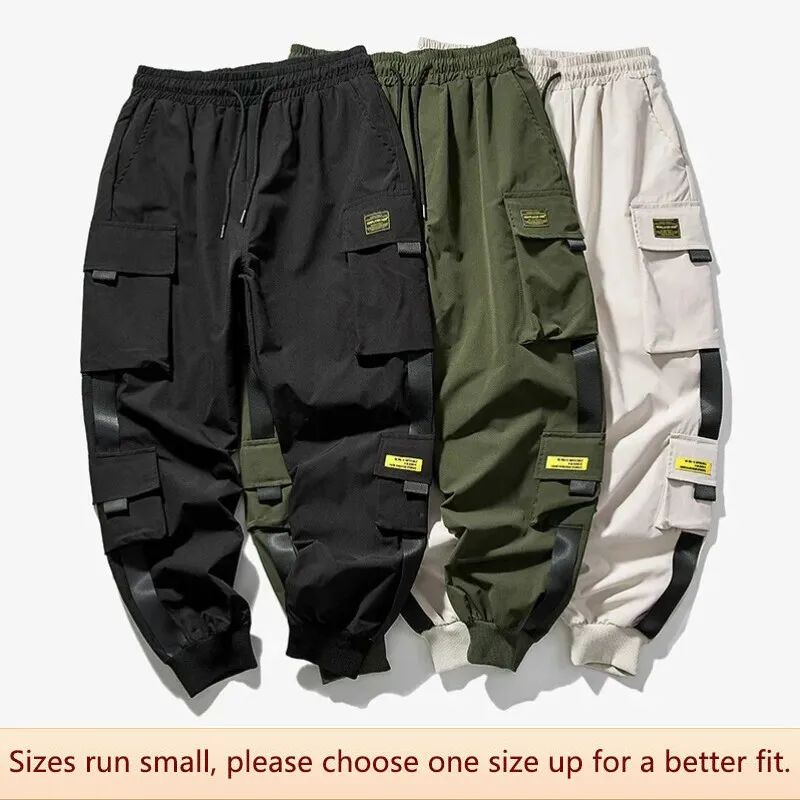 Casual Pants Men's Spring and Summer Thin Solid Color Large Size Loose Shiny Cropped Trousers main image 1