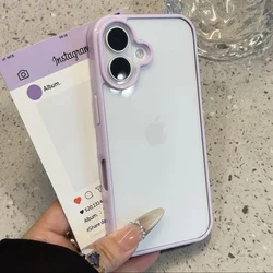 Premium Clear Candy Color Shockproof Phone Case - Protective Bumper Cover for iPhone 11 (PP)