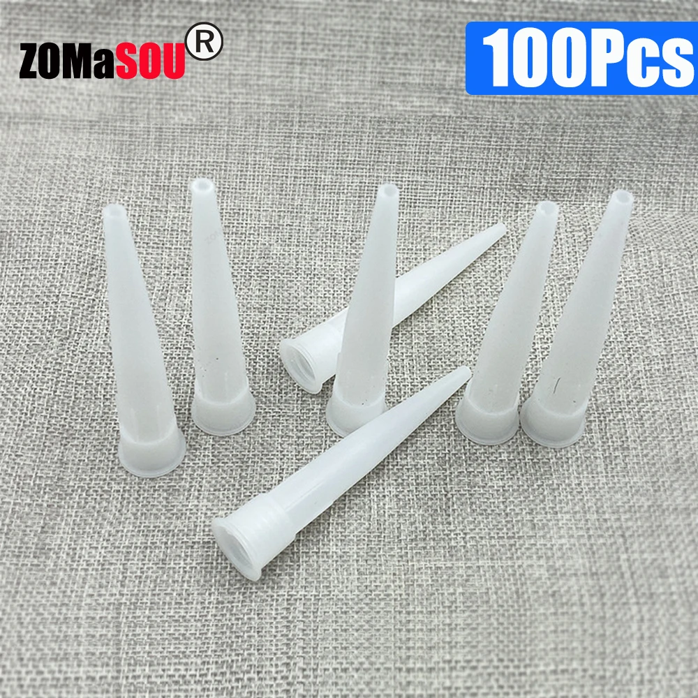 Caulking gun nozzles 5-100pcs Glass Nozzles Plastic Glass Glue Sealant Silicone Caulking Tips Mouth Caps Home Construction Tools