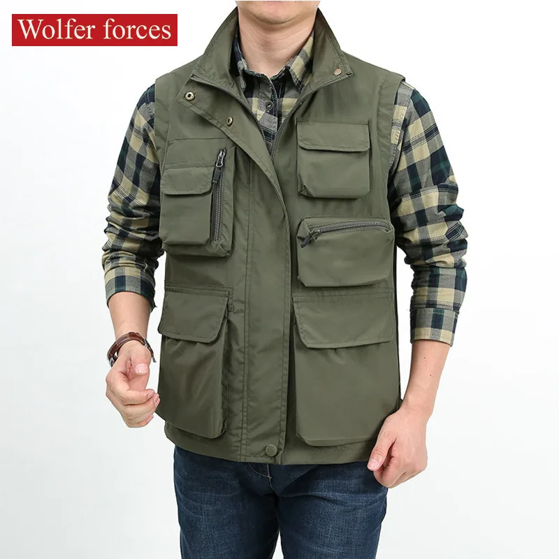 Baseball Jacket Military Coat Mens Overcoat Reporter Vest Man Vest Elegant Luxury Casual Designer Custom Unloading