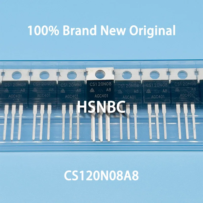 

10Pcs/Lot CS120N08 CS120N08A8 CS120N08A9H 120N08 TO-220 120A 85V MOSFET Silicon N-Channel Power Transistor 100% New Original