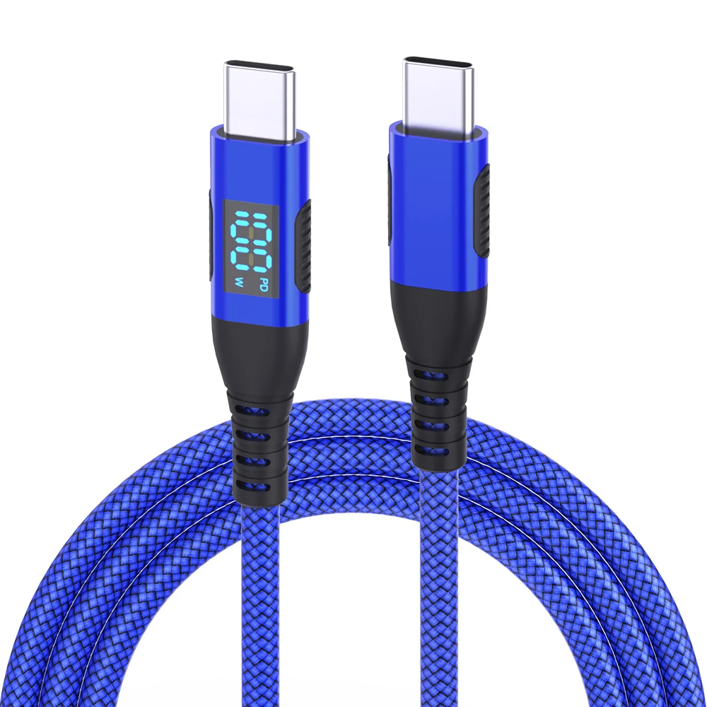 High-Speed 60/100W USB-C to USB-C Fast Charging Cable with 480Mbps Data Transfer