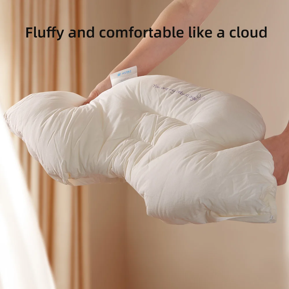 Sunveno Kids Pillows Removable Surround-Style Children Sleep Pillow Cuddle Cushion Soothing Pillow for 2-6 Years 4
