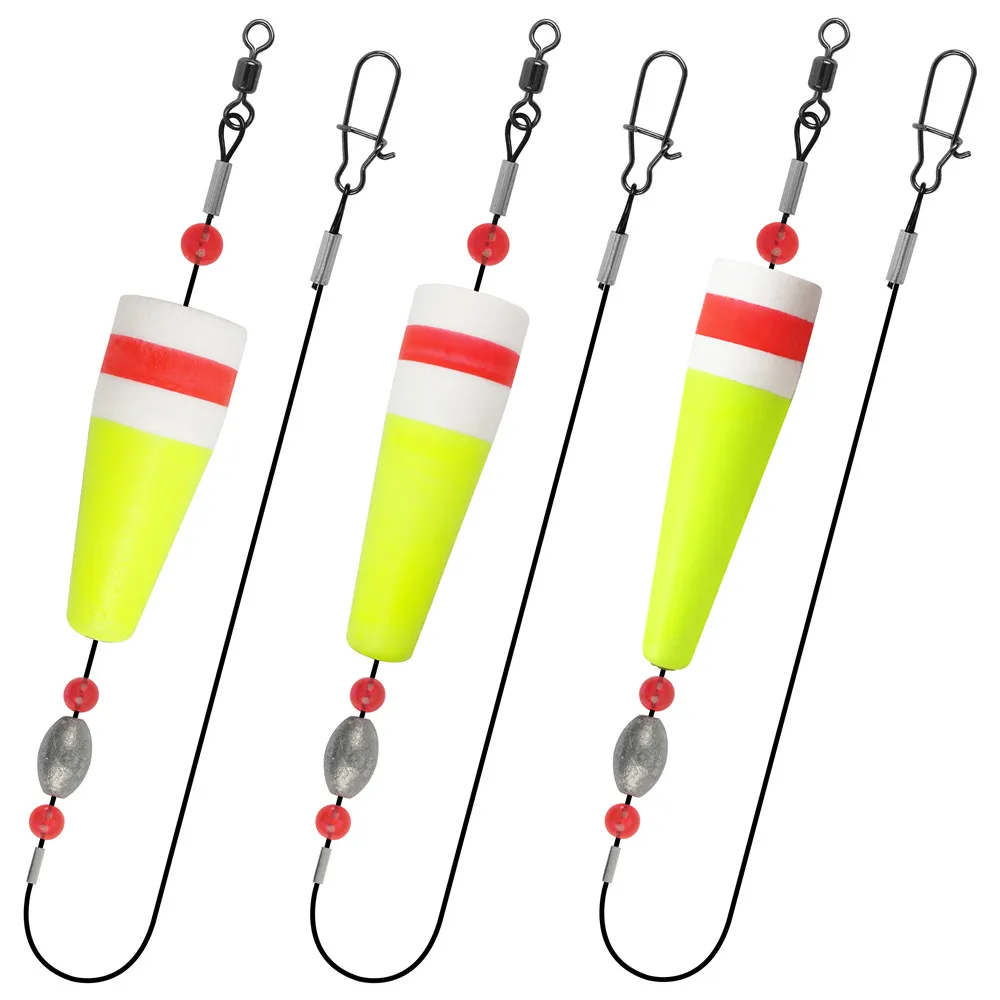 Angelbobbers Popping Corks für Saltwater Float Rig Gewichtete Angelschwimmer und Bobbers für Redfish Surf Angelgerät