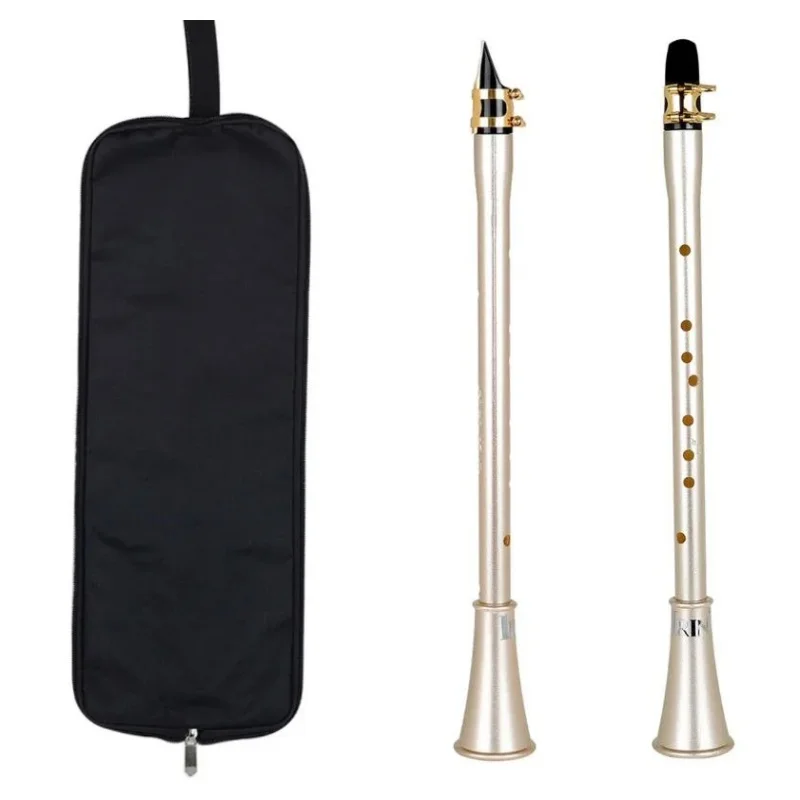 Eb Key Mini Clarinet-Saxophone Woodwind Musical Instrument Compact Clarinet Sax for Beginners With Carry Bag Easy to Learn