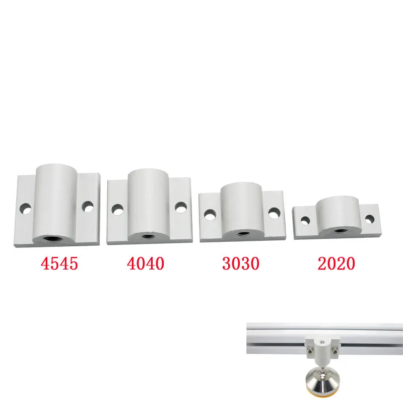 Caster Foot Cup Universal 3030 4040 4545 Aluminum profile Universal Wheel Fixing Piece Hoof Foot Connector Connection Block