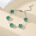 Green-silver-bracel