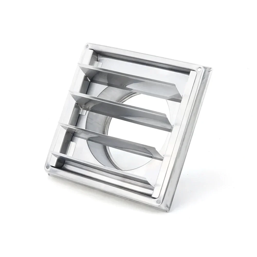 304 Stainless Steel Air Vent Duct Grill Air Outlet Windproof Rainproof Bathroom 100/125/150mm