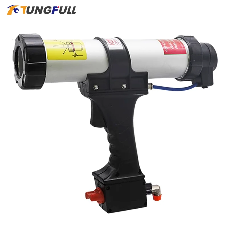 310ML Sealant Glass Glue Spray Gun Pneumatic Sealant Gun Air Valve Silicone Sausages Caulking Tool Air Rubber