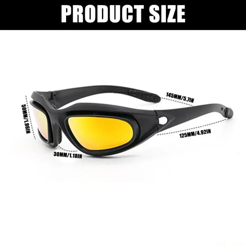 사이클링 바이커 스포츠를 타는 선글라스용 방풍 편광 오토바이 렌즈