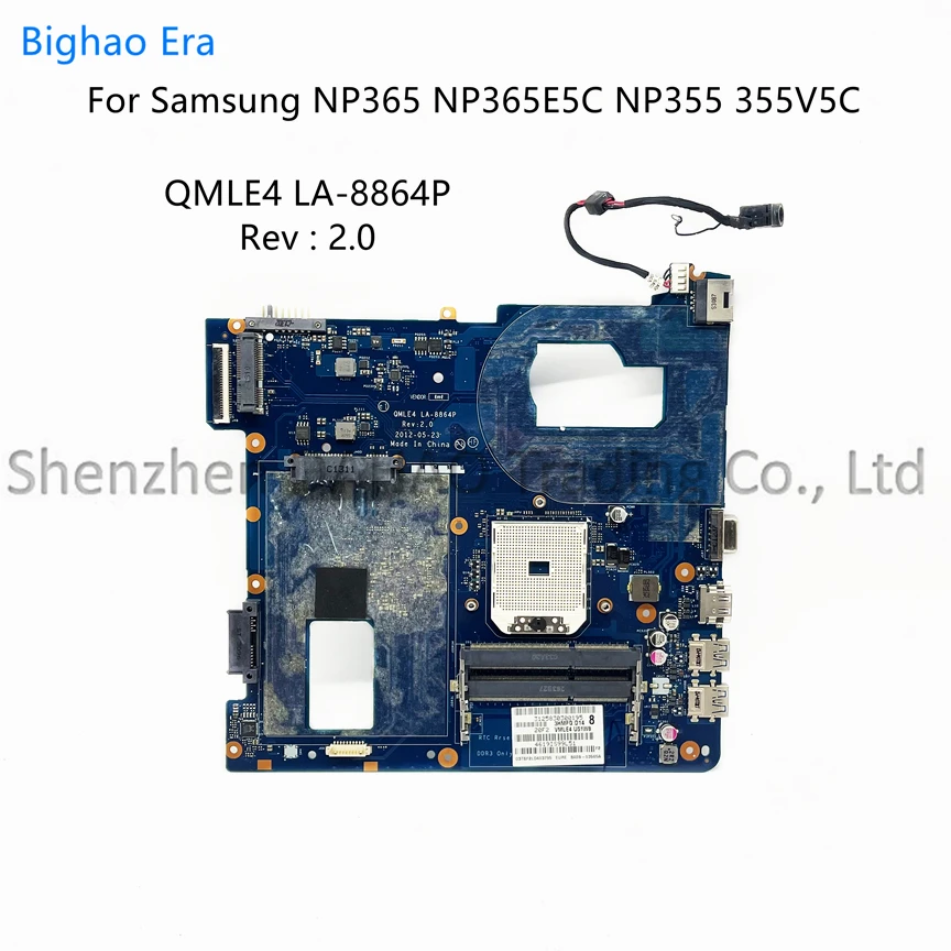 Placa-mãe Portátil Totalmente Testada para Samsung Qmle4 La8864p Np365 Np355 Np355v5c 365e5c Ddr3 Ba5903565a 100