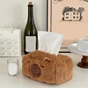 Plush Tissue Storage Box Holder for Home and Office Use Elegant Designs Keeps Tissues Dry and Portable to Use 4