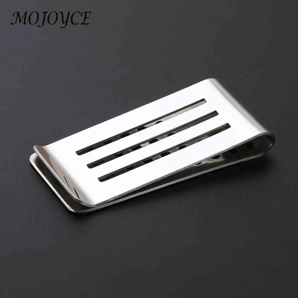 Stainless Steel Cash Clamp Holder Hollow Out Porous Credit Card Holder Craft Wallet Portable Suitable For Wallet Clips Books credit card holder