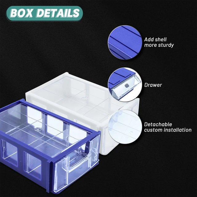 Stackable Plastic Small Parts Container Box Shelf Screw Storage Bin  Organizer - AliExpress