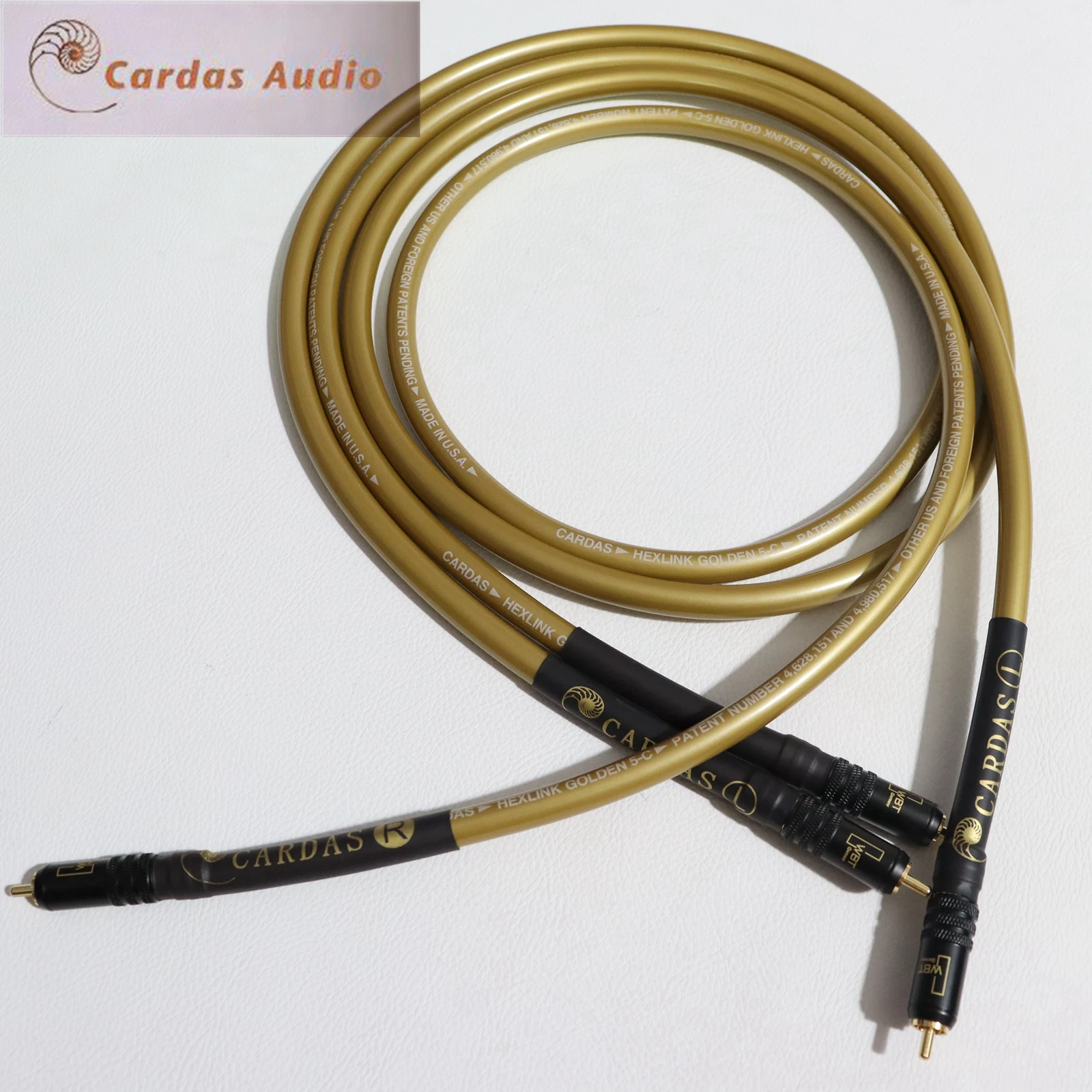 CARDAS rca jack cable High Quality OFC pure copper plated silver