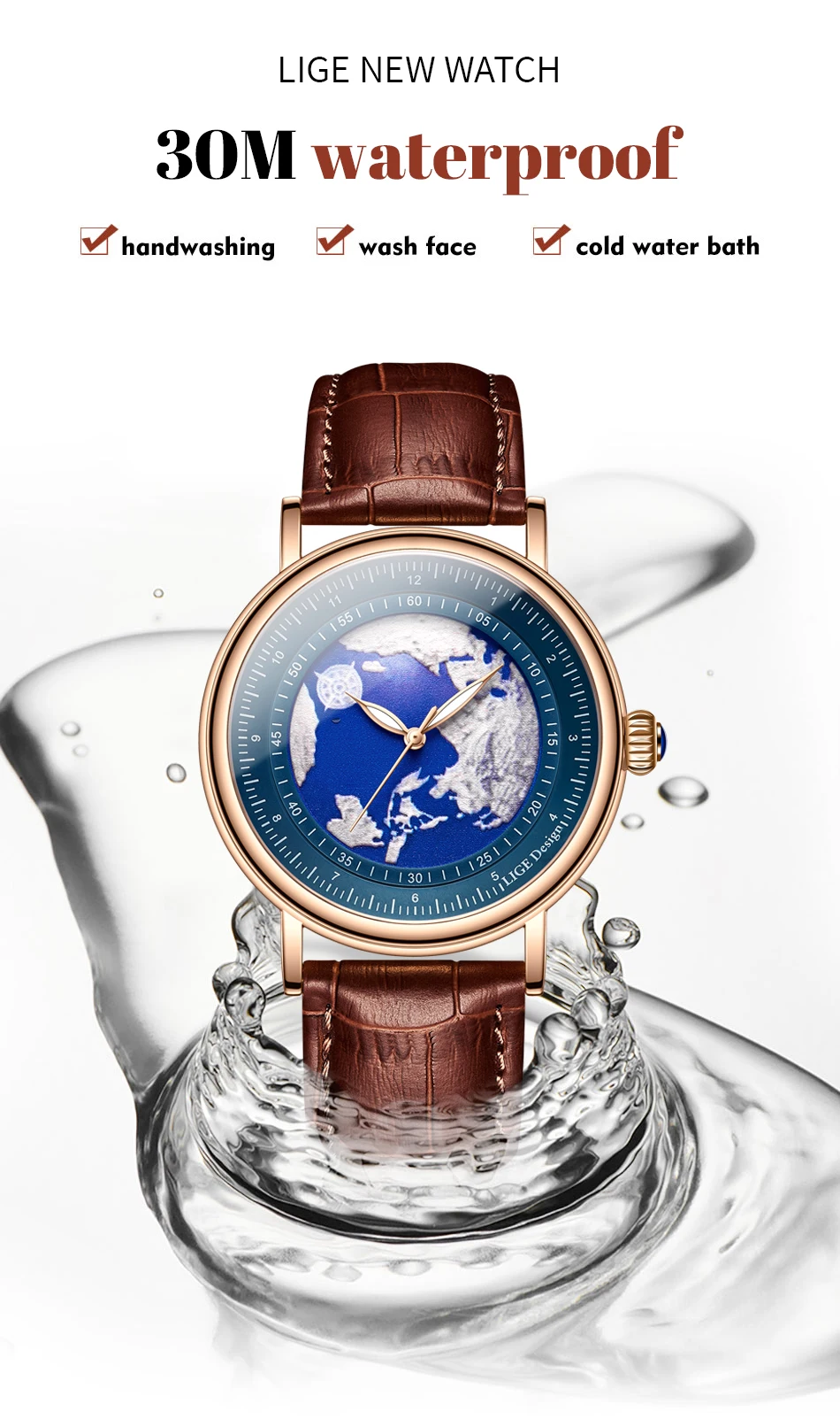 Relógios masculinos de quartzo com pulseira de couro, relógios de pulso masculinos de luxo, marca superior, luminoso, data, semana, negócios, relógio masculino_voghion.com