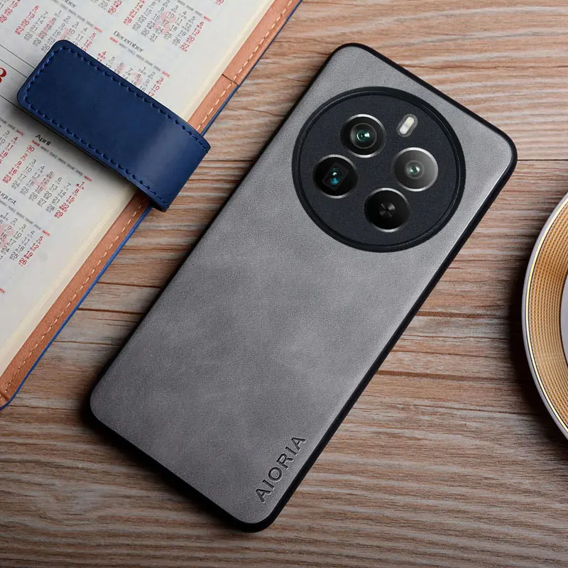 Realme 12 Pro Plus 케이스 Realme 12 plus 케이스 coque 용 부드러운 느낌의 내구성 pu 가죽 커버