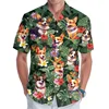 3D Full Print Hawaiian Dachshund Graphic Shirt For Men Summer Casual Button Up Surfing Beach Shirts Blusas Mens Oversize Tee Top 4