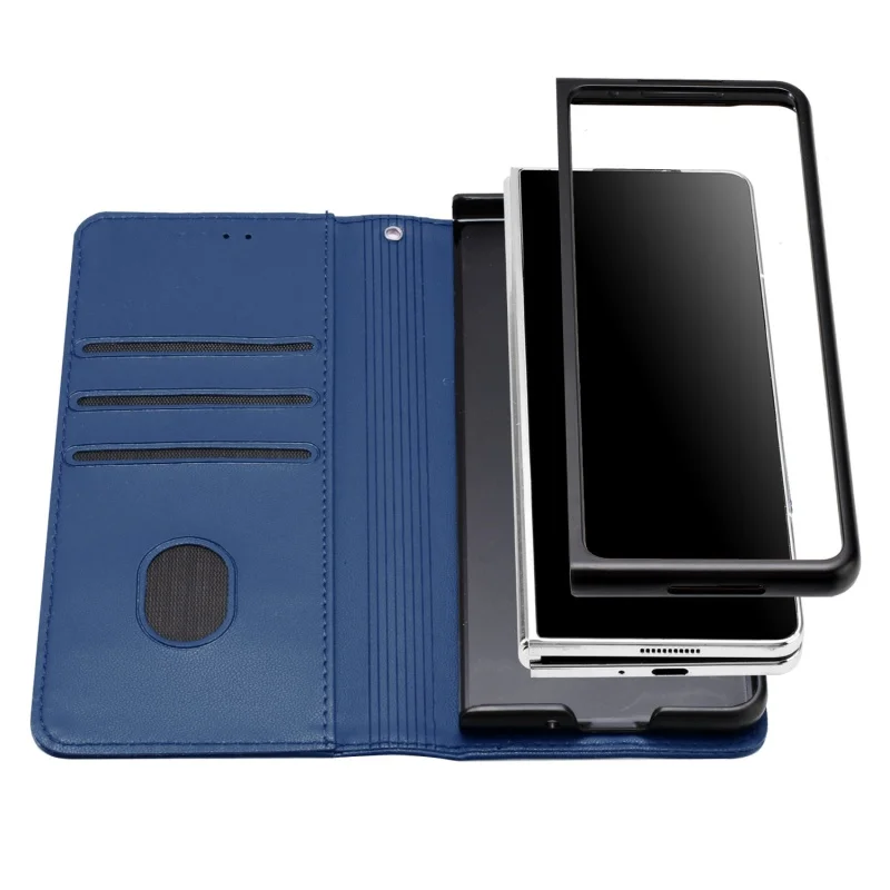 Luxury Magnetic Leather Wallet Card Phone Case for Samsung Galaxy Z Fold 6 5 4 3 Fold6 Fold5 Flip Purse Holder Cover Back Bag | Gaffar India