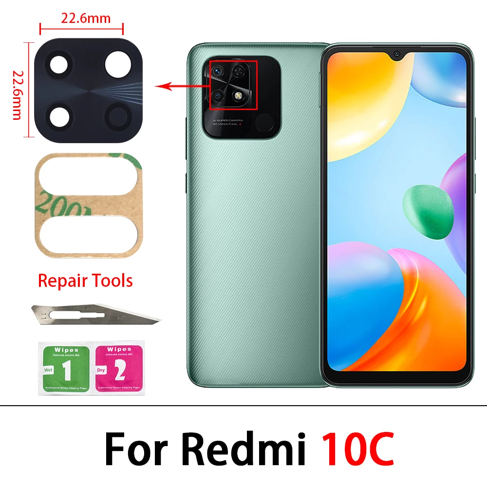 Durable Rear Camera Glass Lens Cover with Adhesive Strip