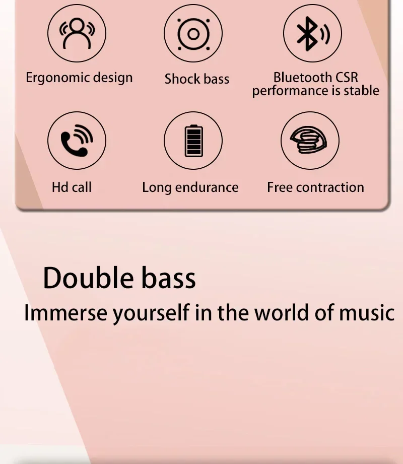 Stereo Bluetooth headphone with hybrid technology and detachable cable.