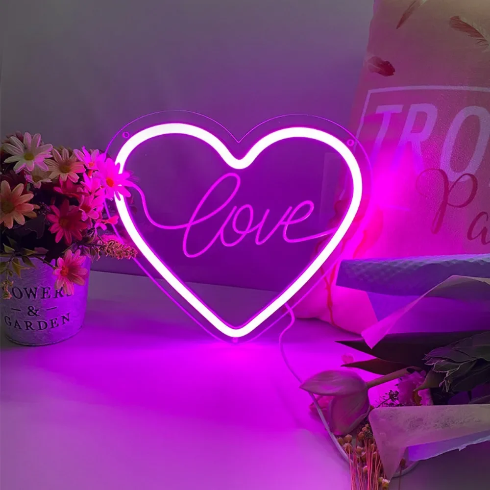 

12 Colors Love Neon Sign Sculpture Personal Customized LED Lights For Wedding Party Decoration Coffee Bar Neon on The Wall Decor