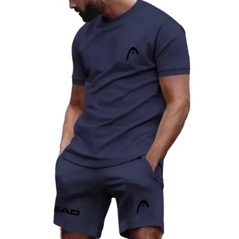 thumbnail image 1 of Ropa deportiva de tenis transpirable para hombre, ropa deportiva de verano para exteriores, ropa de entrenamiento de bádminton, camiseta suelta para correr, traje de manga corta, 1 of 5