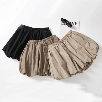Französisch weites Bein Shorts Frauen Sommer lässig Mode Streetwear Cargo Shorts hohe Taille lose alle passen zu einer Linie Damen Shorts neu — изображение 6