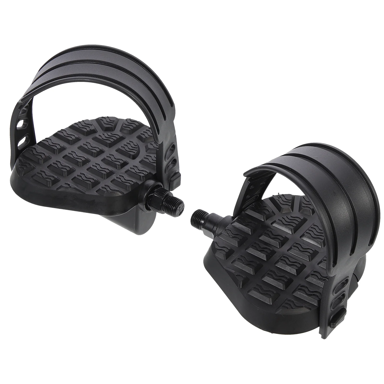 of Indoor Cycling Pedals for Exercising Bike Comfortable and Stable Plastic Pedals with Anti Skid Design