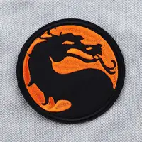 Street Games Cartoon Dragon Embroidered Iron-On Patch – DIY Decorative Patch Sticker for Jackets, Jeans, Bags & Clothing - Image 2