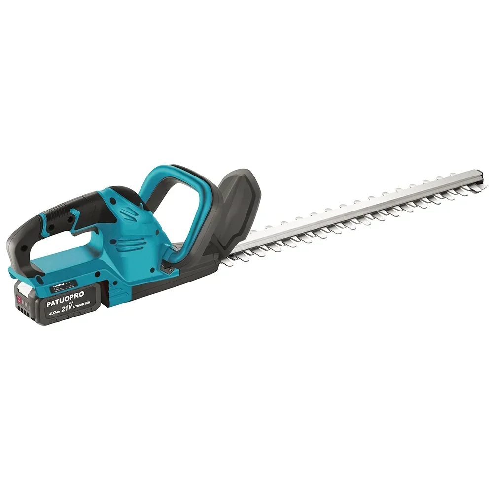 PATUOPRO 21V Brushless Electric Hedge Trimmer Rechargeable Cordless Garden Landscaping Pruner Power Tools Fit Makita 18V Battery 2