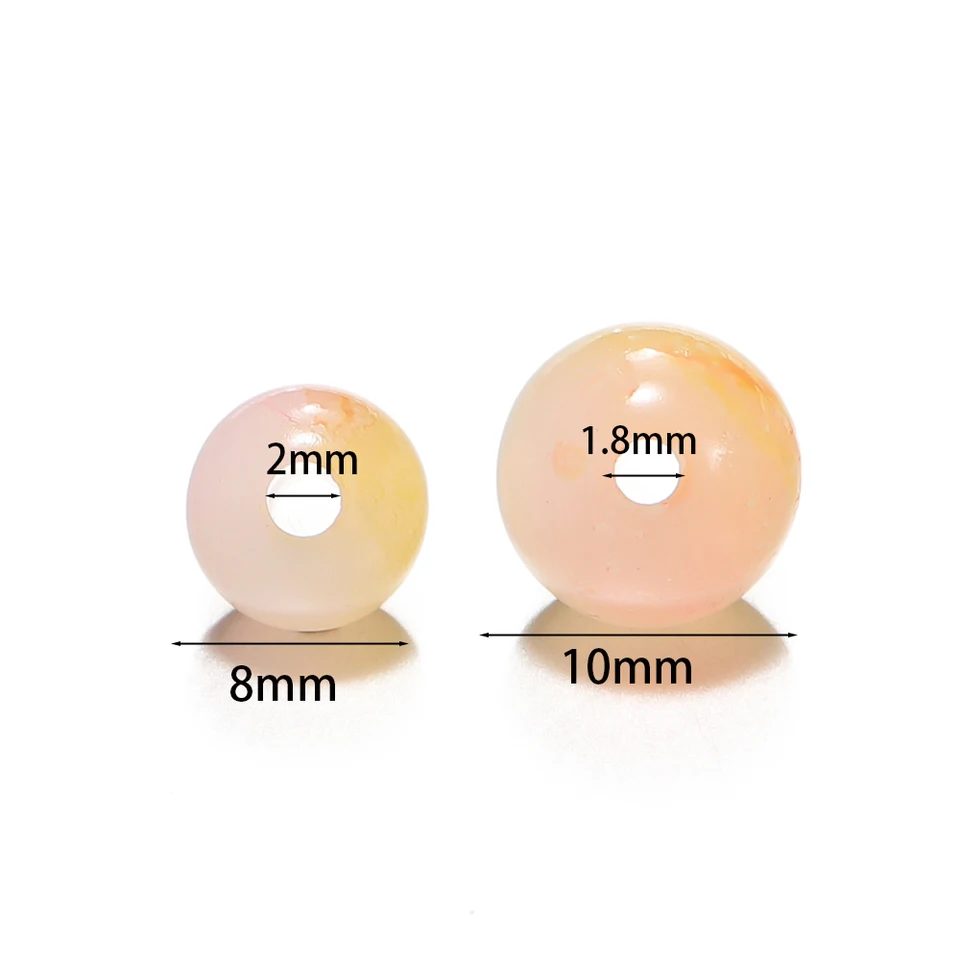 100 Stks/partij 8Mm Ronde Bal Ultraviolet Zon Kleur Veranderende Losse Spacer Kralen voor Diy Charm Ketting Armband Sieraden Markering
