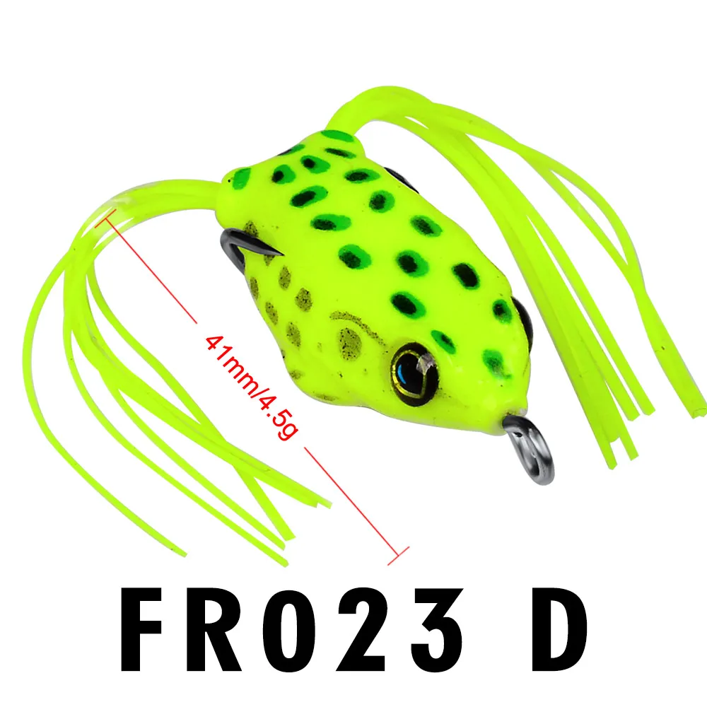 PROBEROS 1PX/6PCS Floating Frog Bait 4cm-4.5g Soft Tube Lure Silicone  Fishing Wobblers Topwater Ray Frog Swimbait Pesca Isca - AliExpress