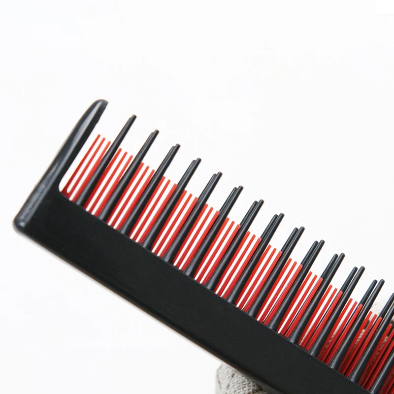 Anti-static Portable Comb Three Rows of Teeth Teasing Comb Exfoliating Brush for Real Hair Wigs 1pc hair comb,hair styling tool,hair styling comb