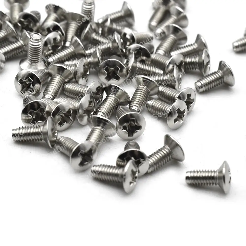 Electric Guitar Switch Screws Pickup Selector Screw 3*8MM Chrome 10pcs For Electric Guitar Bass