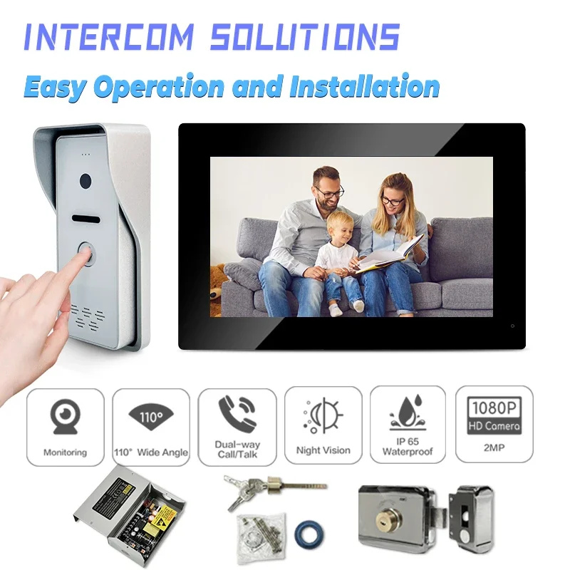 

Competitive Price Video Intercom 7 inch Video Door Phone Villa Outdoor Monitor Smart Door Bell Villa Video Intercom System