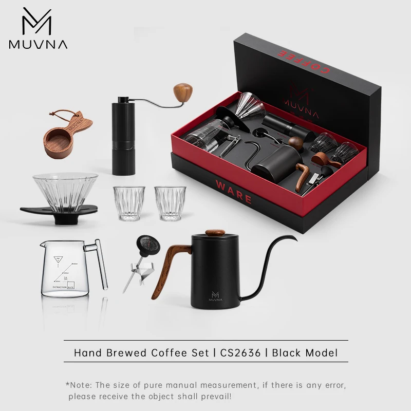 MUVNA المشروب صانع القهوة مجموعة مطحنة قهوة اسبريس...