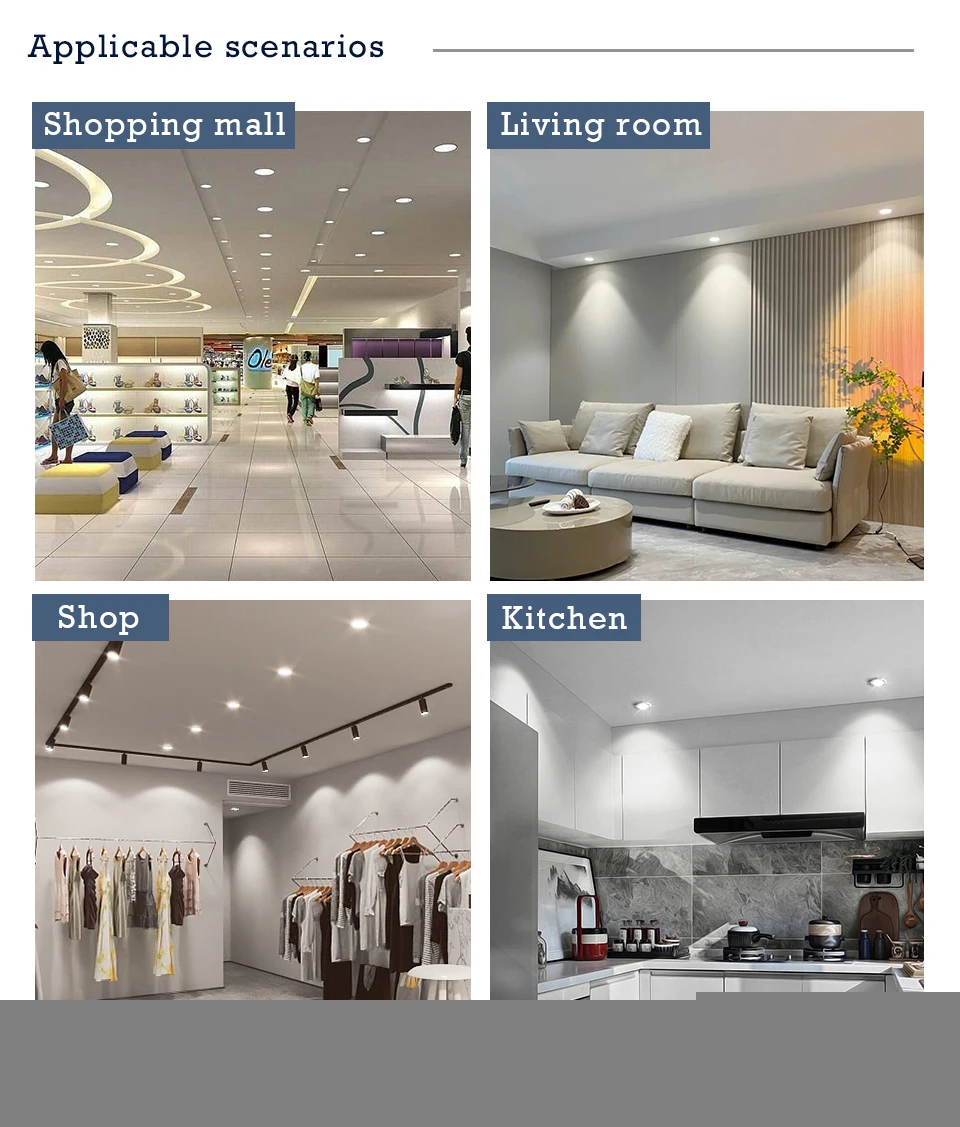 Led Recessed Round Downlight Ceiling Lamp Image 6