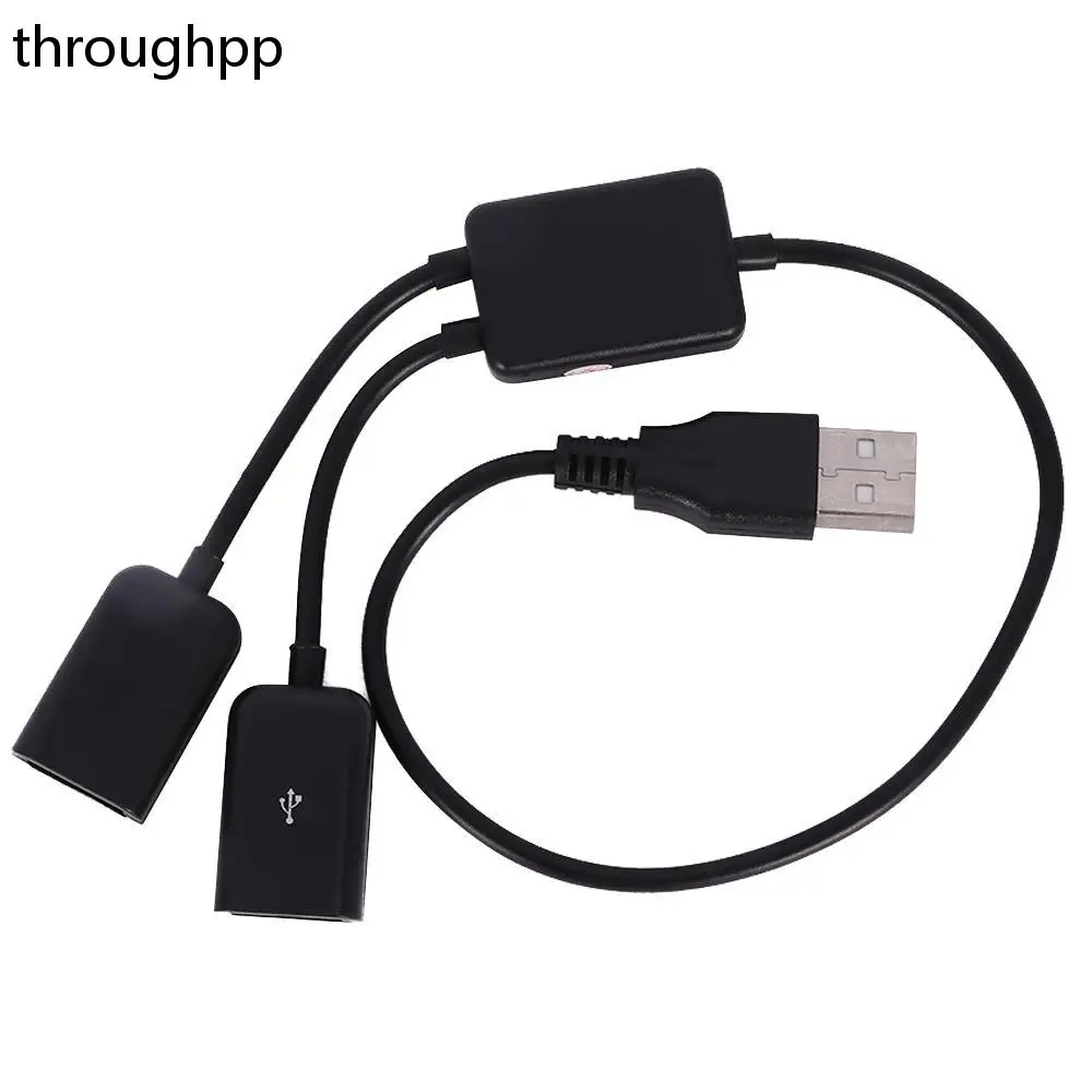

1Pc USB Male 2 In 1 USB Converter Extension Splitter Hubs Male To USB Female OTG Adapter