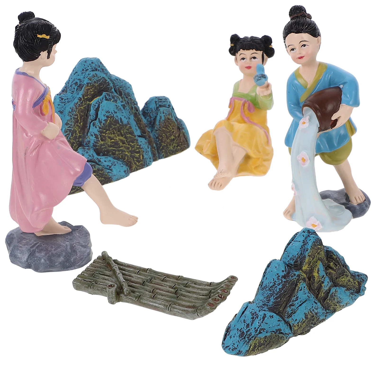 

National Trendy Ornaments Cartoon Decor Resin Figurine Decorate Creative For Home Desktop