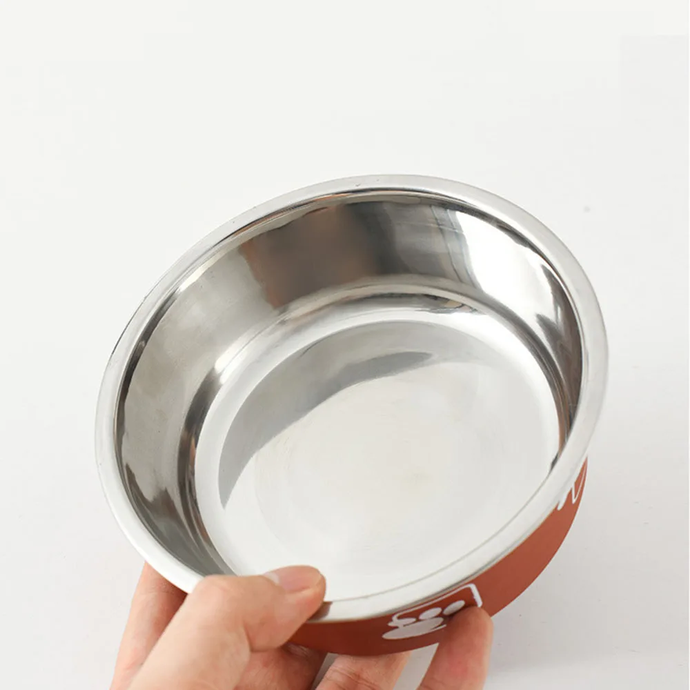Non-slip Stainless Steel Small Dog Bowls Puppy Large Dog Durable