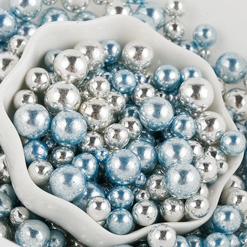 Edible White Beads Pearl Sugar Ball  Artificial Flower Decoration Cake -  White Ball - Aliexpress