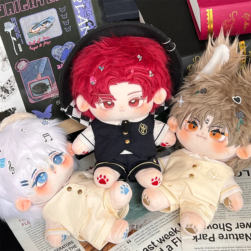 

Cotton Doll Boy Group Doll 20cm Skeleton Plush Doll No Attribute Doll